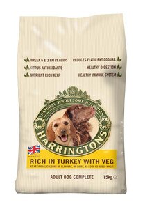 Harringtons white package two dogs